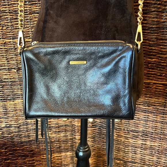 Rebecca Minkoff Bags Rebecca Minkoff Black Leather Purse With Fringe Crossbody Poshmark